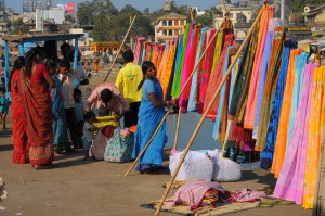 Stoisko ze szmatkami