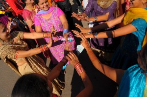 Weselna potancowa na ulicy